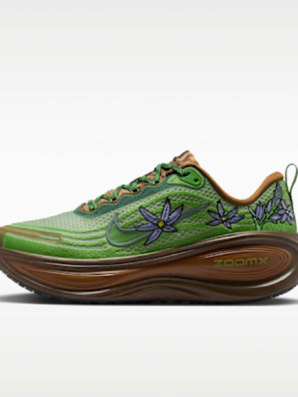 Nike Women’s Green Floral Vomero Plus Running Shoe NWT